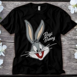 Looney Tunes Bugs Bunny Big Portrait Cute Cartoon Unisex Adult T-shirt Kid Shirt